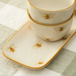 Honey Bees Stoneware Nibbles Bowls (Set of 3)