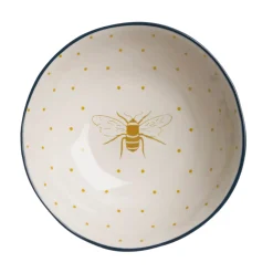 Honey Bees Stoneware Nibbles Bowl