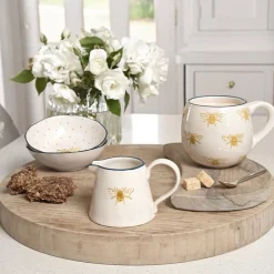 Honey Bees Stoneware Nibbles Bowl