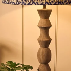 Langham Turned Wood Lamp Base