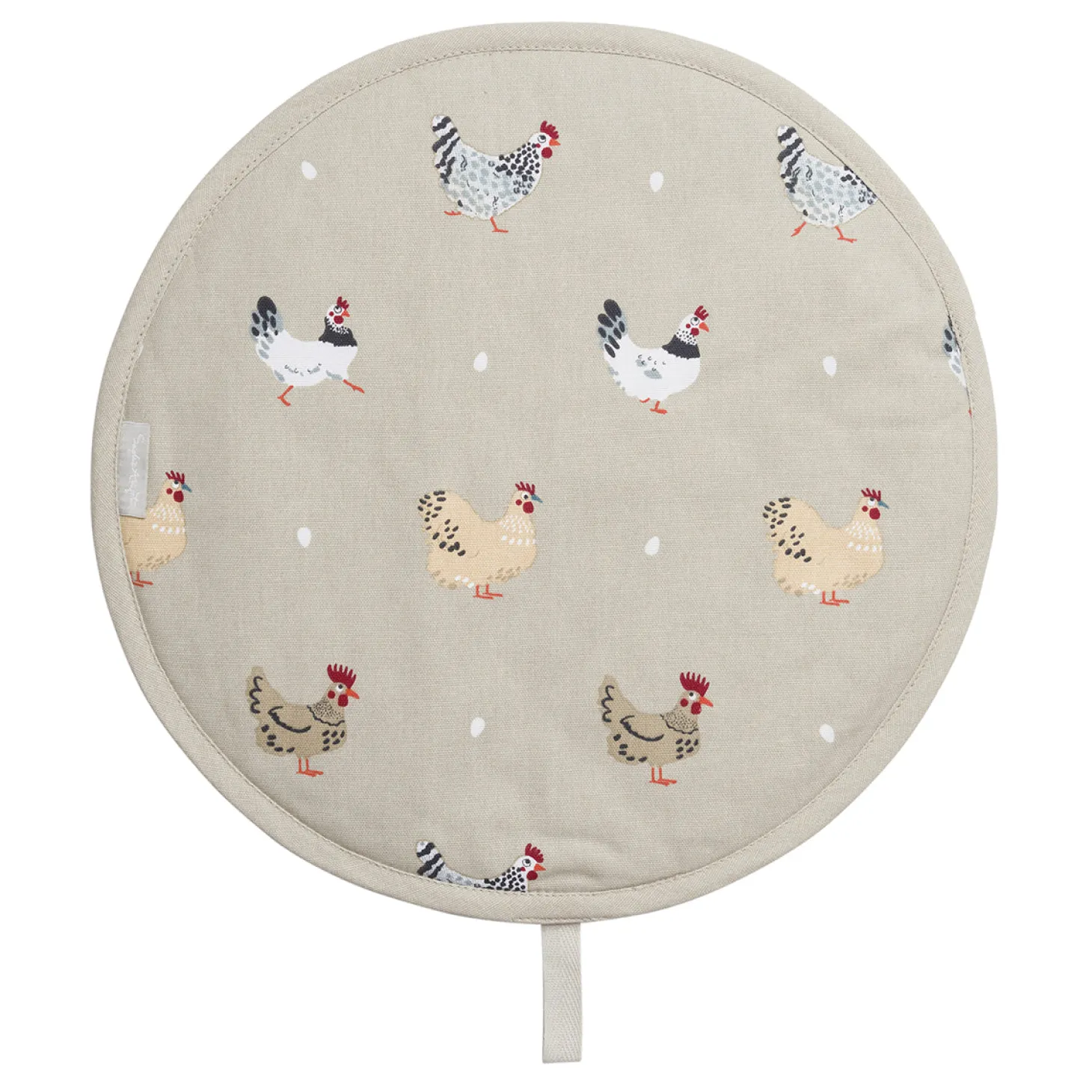 Lay A Little Egg Hen Circular Hob Cover