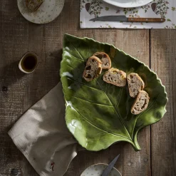 Leaf Earthenware Serving Platter