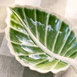 Leaf Stoneware Serving Dish