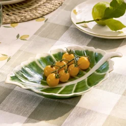 Leaf Stoneware Serving Dish