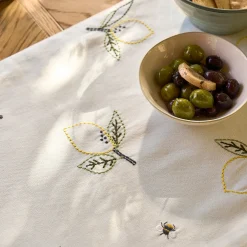 Lemons Embroidered Table Runner