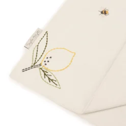Lemons Embroidered Table Runner