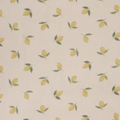 Lemons Linen Fabric By The Metre