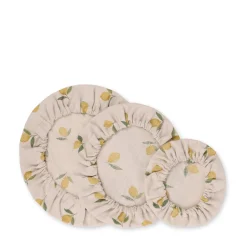 Lemons Linen Food Covers (Set of 3)
