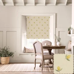 Lemons Linen Look Made to Measure Roller Blind