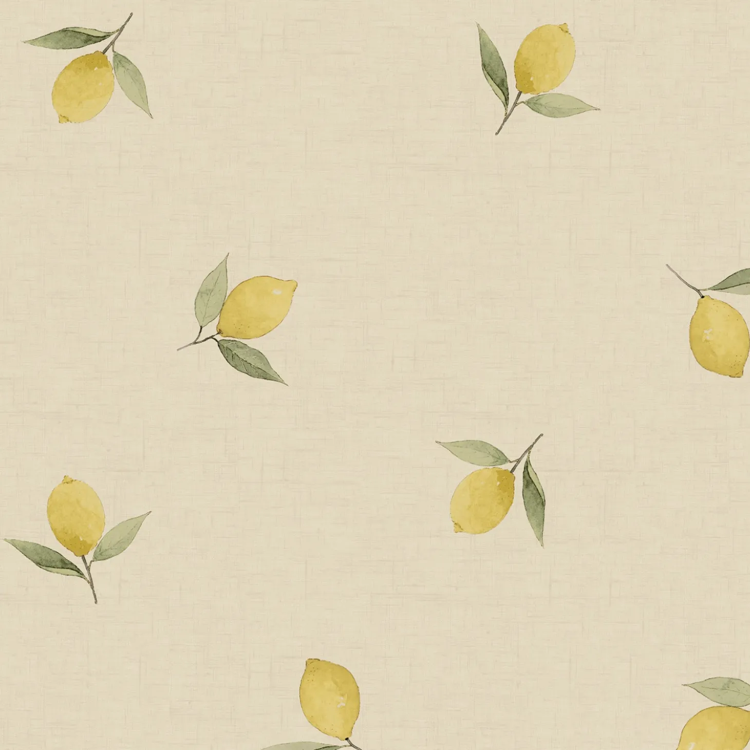 Lemons Linen Look Made to Measure Roman Blind