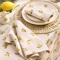 Lemons Linen Napkins (Set of 4)