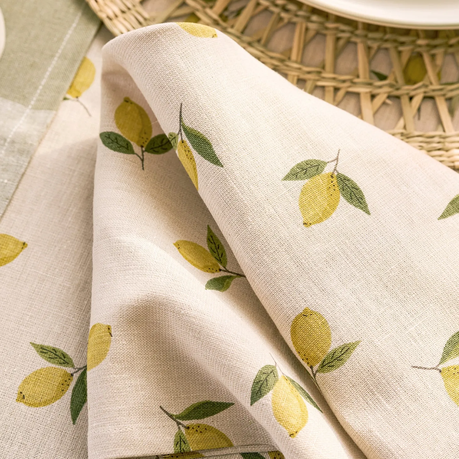 Lemons Linen Napkins (Set of 4)