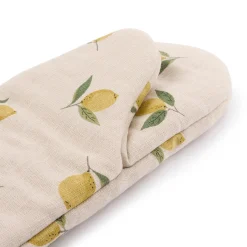 Lemons Linen Oven Mitt