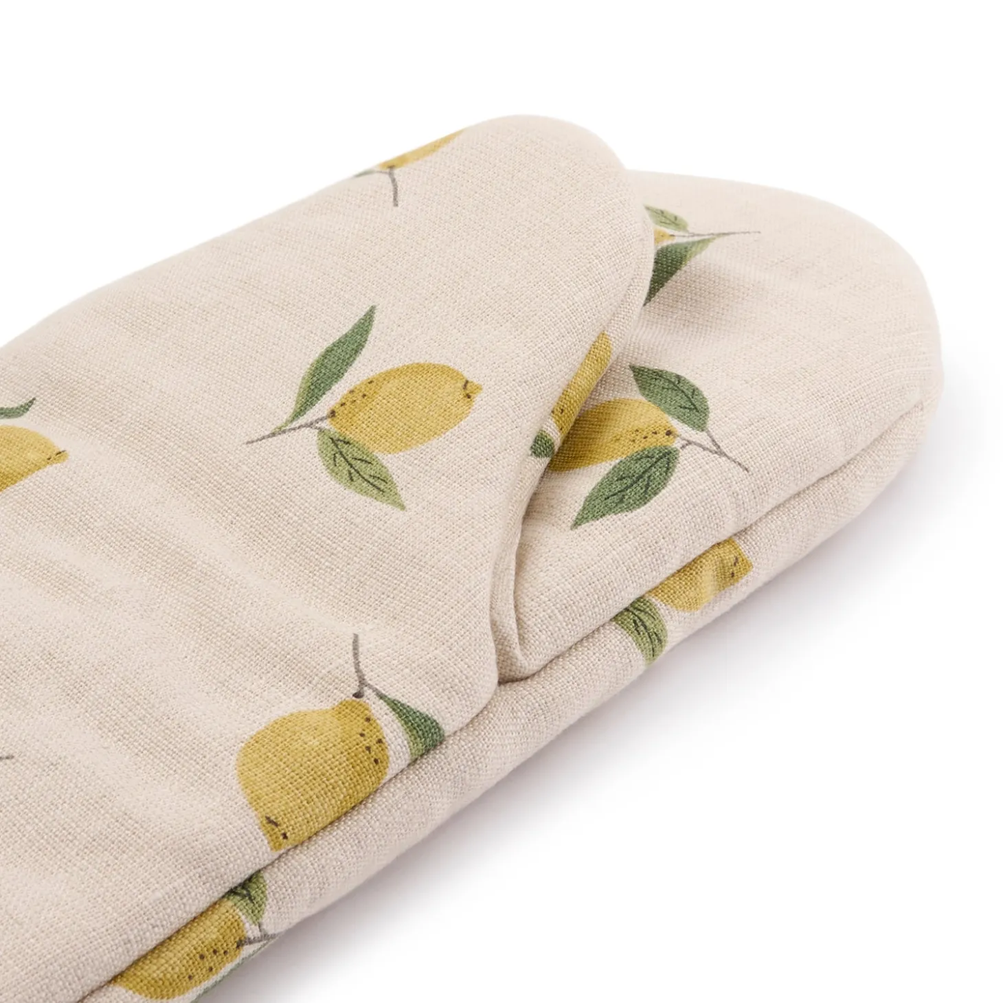 Lemons Linen Oven Mitt