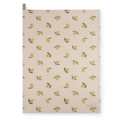 Lemons Linen Tea Towel