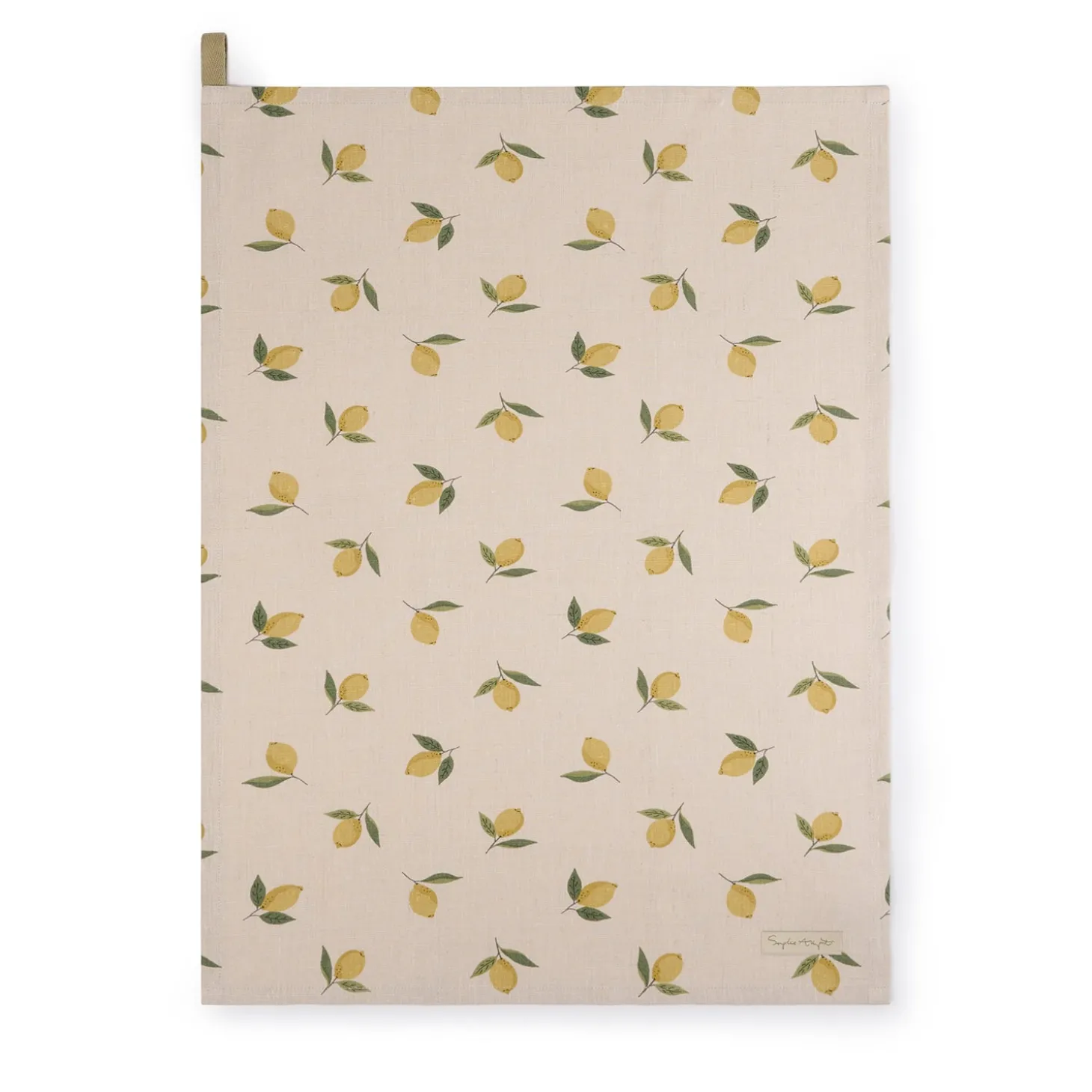 Lemons Linen Tea Towel