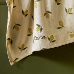 Lemons Linen Tea Towel