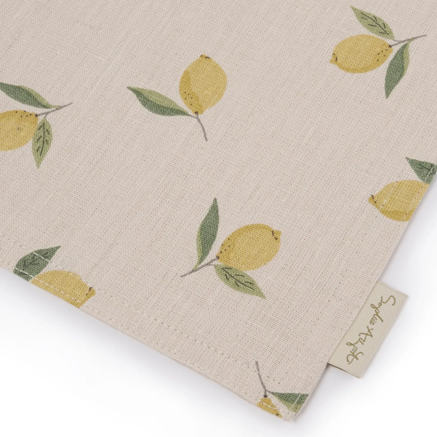 Lemons Linen Washable Placemats (Set of 2)