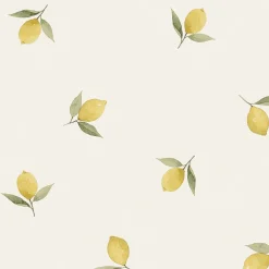 Lemons Off White Made to Measure Curtains