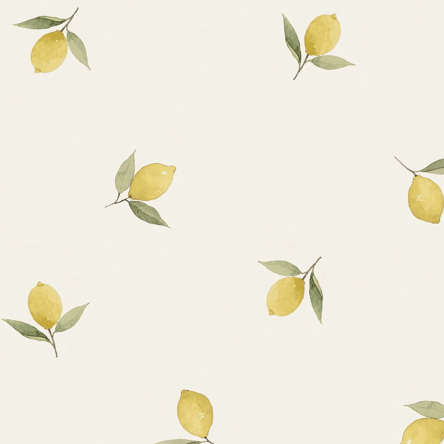Lemons Off White Made to Measure Roman Blind