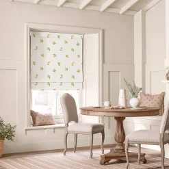 Lemons Off White Made to Measure Roman Blind