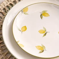 Lemons Stoneware Side Plate