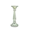 Light Green Glass Candlestick