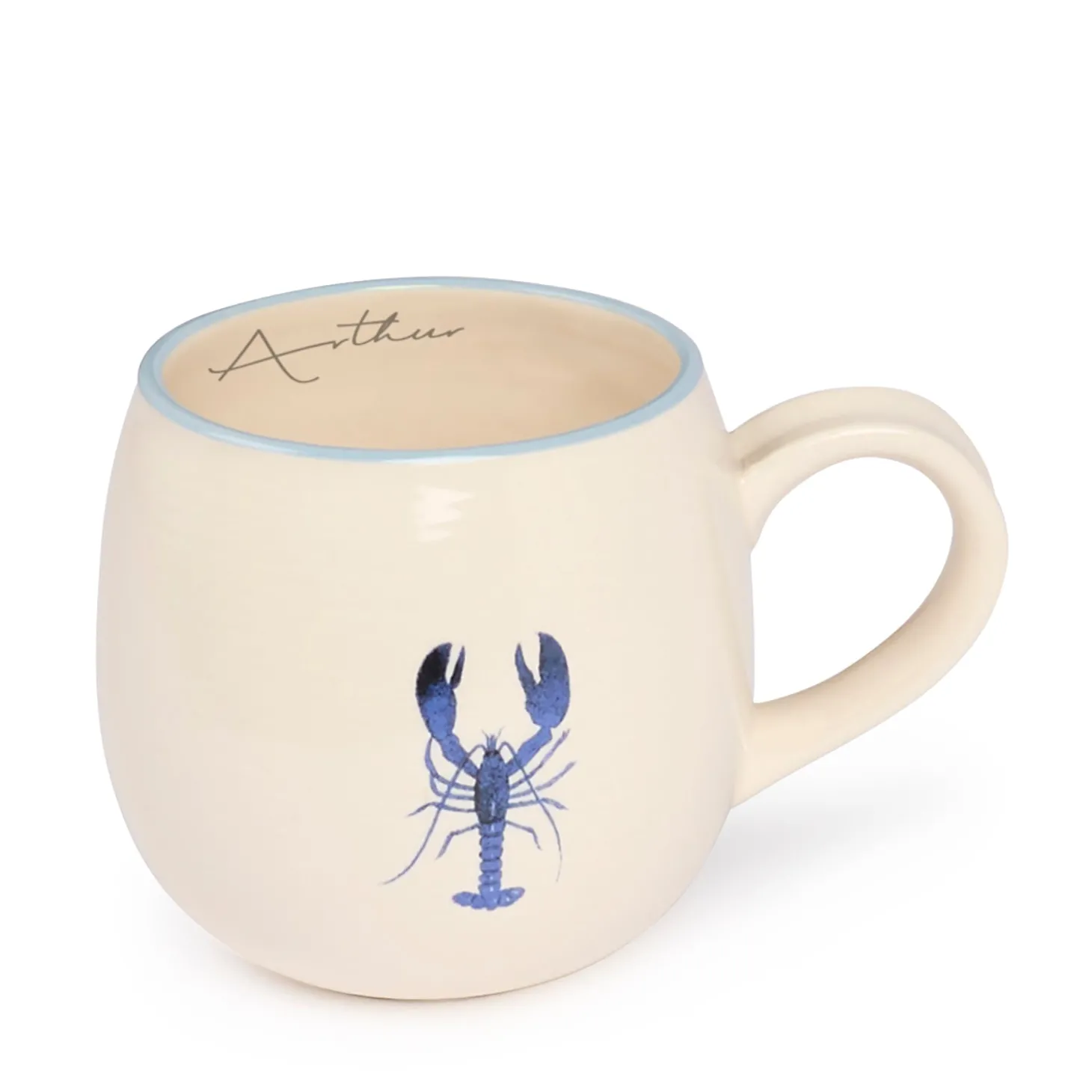 Lobster & Crab Stoneware Mug