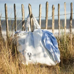 Lobster Linen Tote Bag