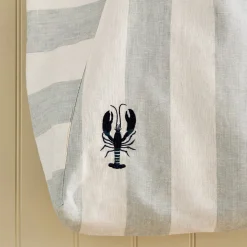 Lobster Linen Tote Bag