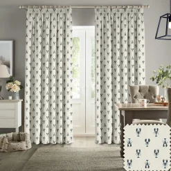 Lobster White Made to Measure Curtains
