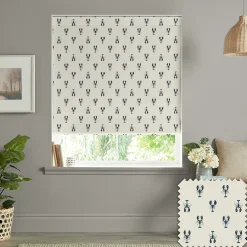 Lobster White Made to Measure Roman Blind