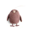 Mini Felt Chicken Bauble - Purple