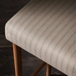 Oakham Bar Stool - Burley Blue Stripe