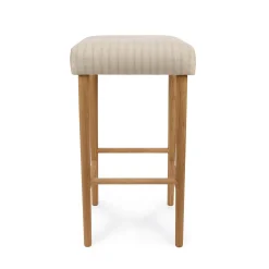 Oakham Bar Stool - Burley Blue Stripe