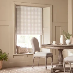 Off White Gingham Made to Measure Roller Blind