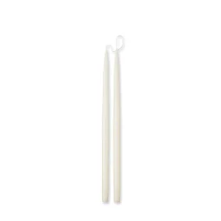 Off White Slim Dinner Candles (Set of 2)