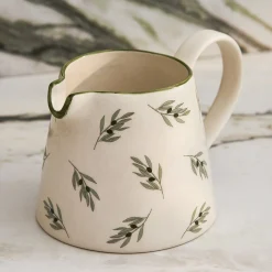 Olive Large Stoneware Jug