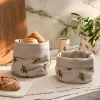 Olive Linen Bread Baskets (Set of 2)
