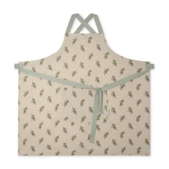 Olive Linen Cross Back Apron