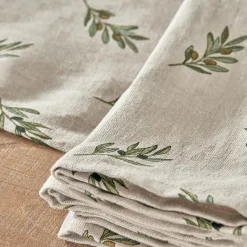 Olive Linen Napkins (Set of 4)