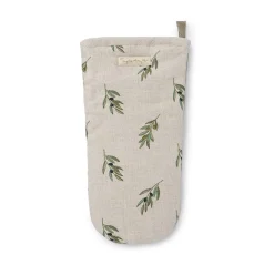 Olive Linen Oven Mitt