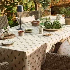 Olive Linen Tablecloth