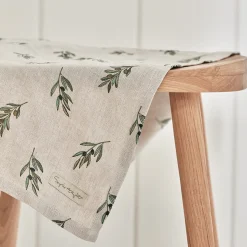 Olive Linen Tea Towel