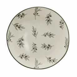 Olive Stoneware Nibbles Bowl
