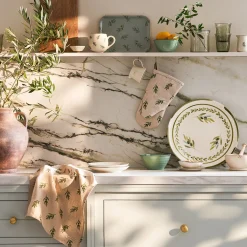 Olive Stoneware Serving Platter