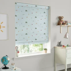 On the Farm Blue Made to Measure Roman Blind