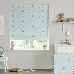 On the Farm Blue Made to Measure Roman Blind