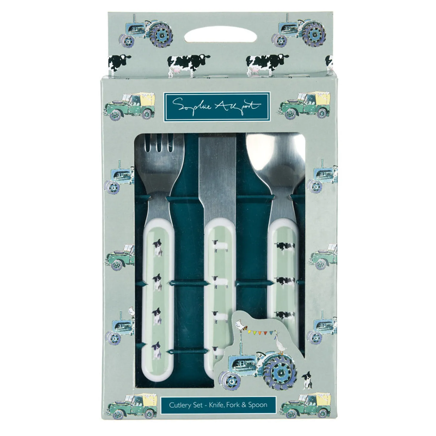 On The Farm Kids Melamine Cutlery Set
