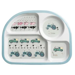 On The Farm Kids Melamine Divider Plate